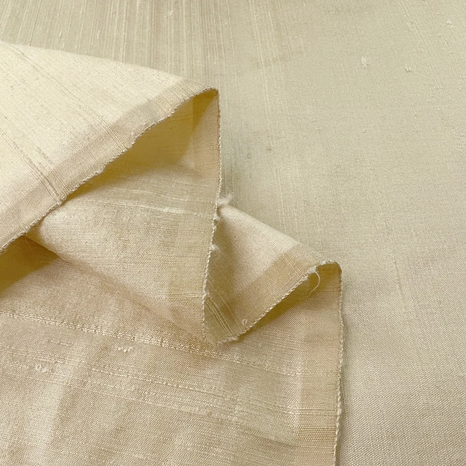 100% Pure Silk Dupion - Cream 4 100% Pure Silk Dupion - Cream - Image 2