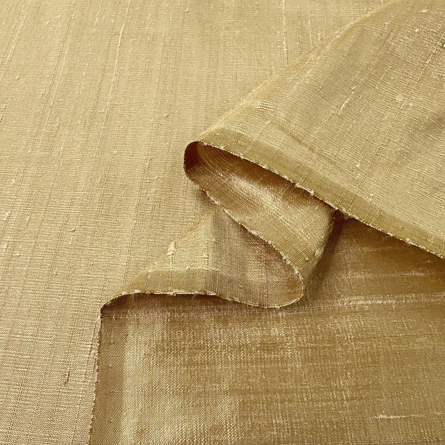 100% Pure Silk Dupion - Gold 4 100% Pure Silk Dupion - Gold - Image 2