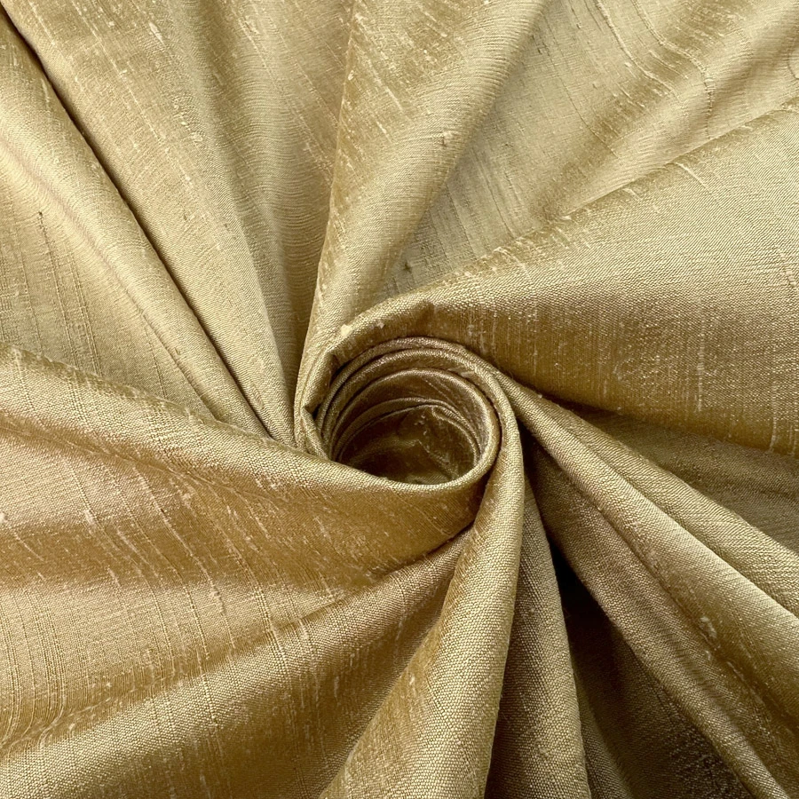 100% Pure Silk Dupion - Gold 3 100% Pure Silk Dupion - Gold