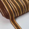 15mm Stitched Edge Braid Cotton Tape - Brown, Orange & Cream (50m Roll) 2 15mm Stitched Edge Braid Cotton Tape - Brown, Orange & Cream (50m Roll) -Croft Mill Store 15mm stitched edge braid cotton tape brown orange white crafting haberdashery cud