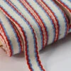 15mm Stitched Edge Braid Cotton Tape - White, Blue & Red (50m Roll) 1 15mm Stitched Edge Braid Cotton Tape - White, Blue & Red (50m Roll) -Croft Mill Store 15mm stitched edge braid cotton tape white blue red crafting haberdashery cud1
