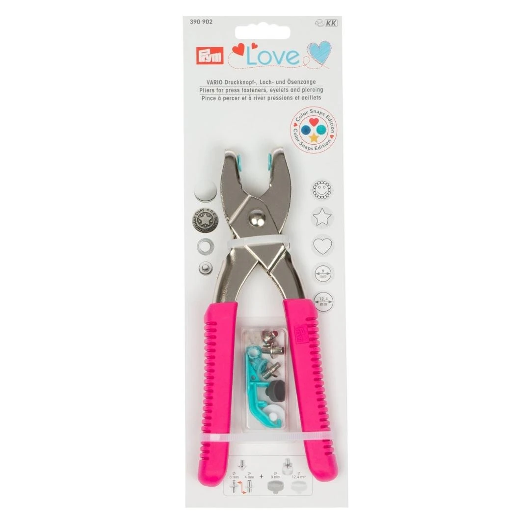 Prym Love - Vario Pliers & Piercing Tools - Pink 3 Prym Love - Vario Pliers & Piercing Tools - Pink