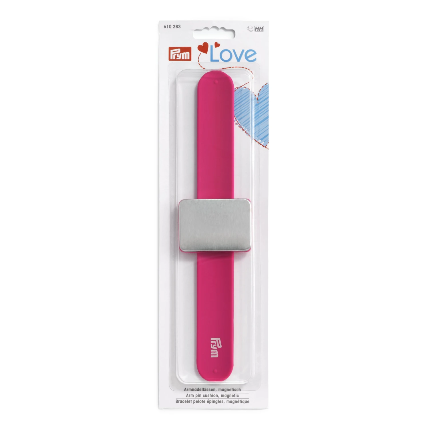 Prym Love - Magnetic Arm Pin Cushion - Pink 3 Prym Love - Magnetic Arm Pin Cushion - Pink