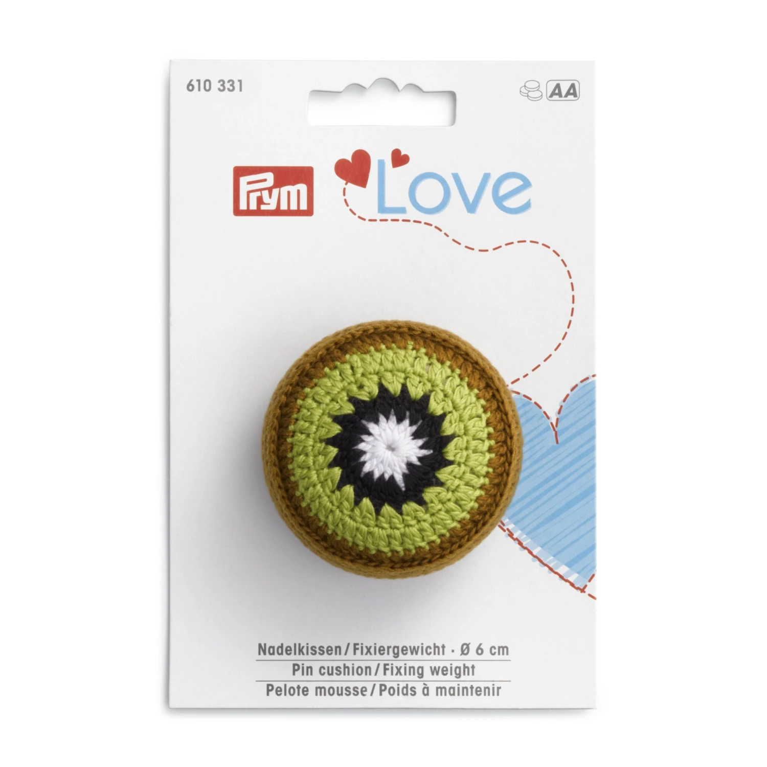 Prym Love - Pin Cushion/Fixing Weight - Kiwi 4 Prym Love - Pin Cushion/Fixing Weight - Kiwi - Image 2