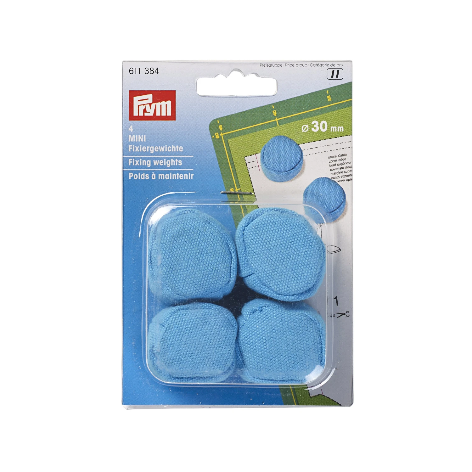 Prym - 30mm Fixing Weights - Blue 3 Prym - 30mm Fixing Weights - Blue