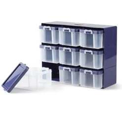 Prym - Organiser Storage Box With 9 Boxes 11 Prym - Organiser Storage Box With 9 Boxes -Croft Mill Store 612399 prym organiser storage box full gallery