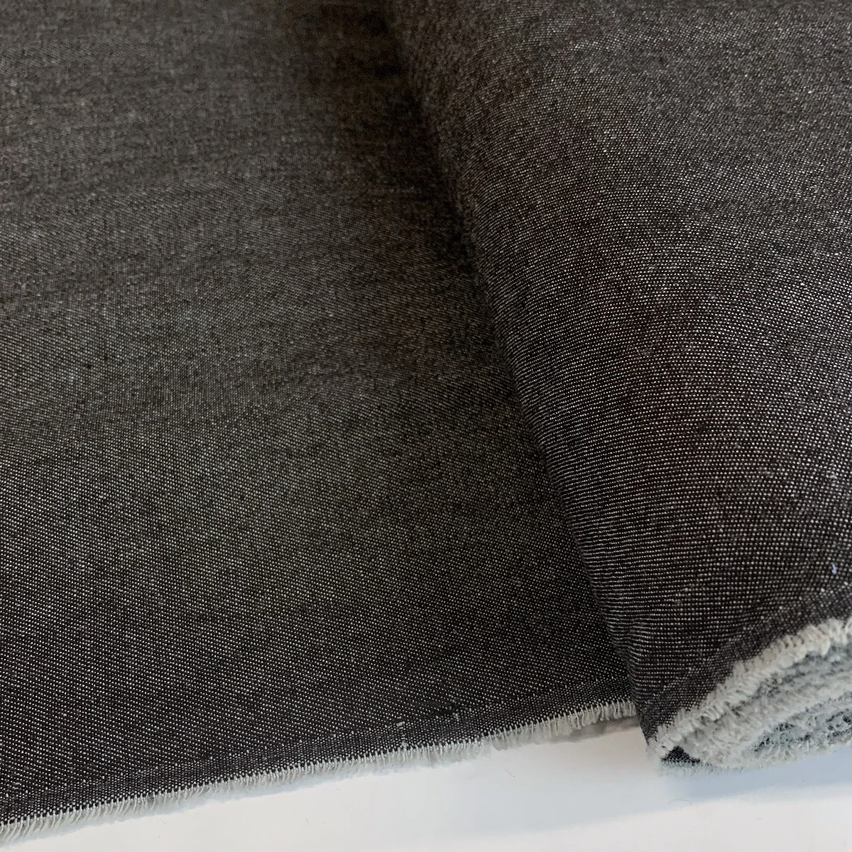 8oz Washed Denim - Black Marl 4 8oz Washed Denim - Black Marl - Image 2