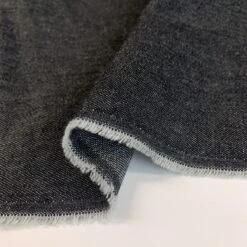 8oz Washed Denim - Black Marl 7 8oz Washed Denim - Black Marl -Croft Mill Store 8oz washed denim 8oz black marl fold