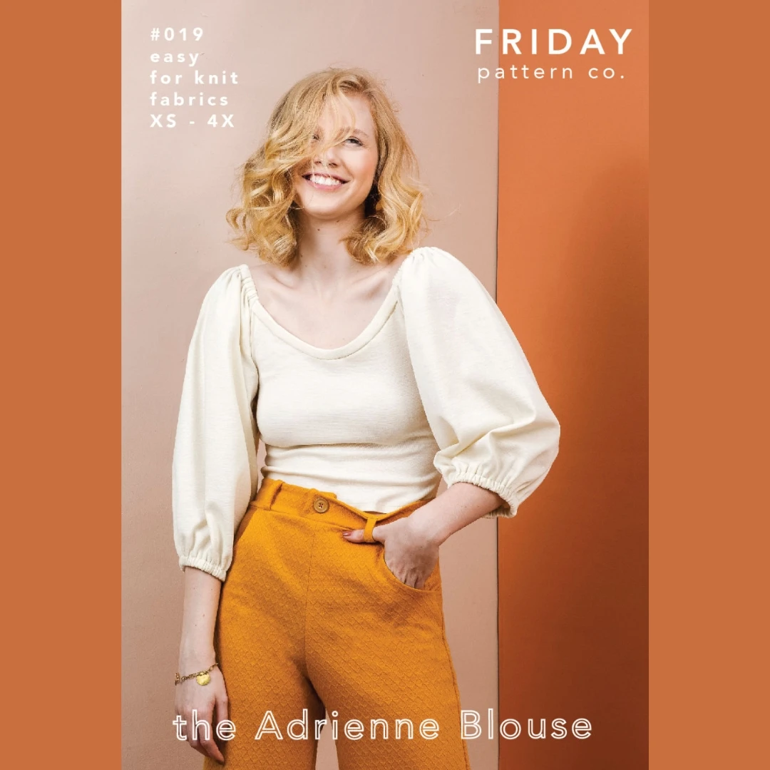 Friday Pattern Company - Adrienne Blouse Pattern (XS-4X) 3 Friday Pattern Company - Adrienne Blouse Pattern (XS-4X)