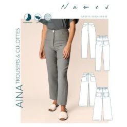 Named - Aina Trousers & Culottes Pattern (UK 4-28)