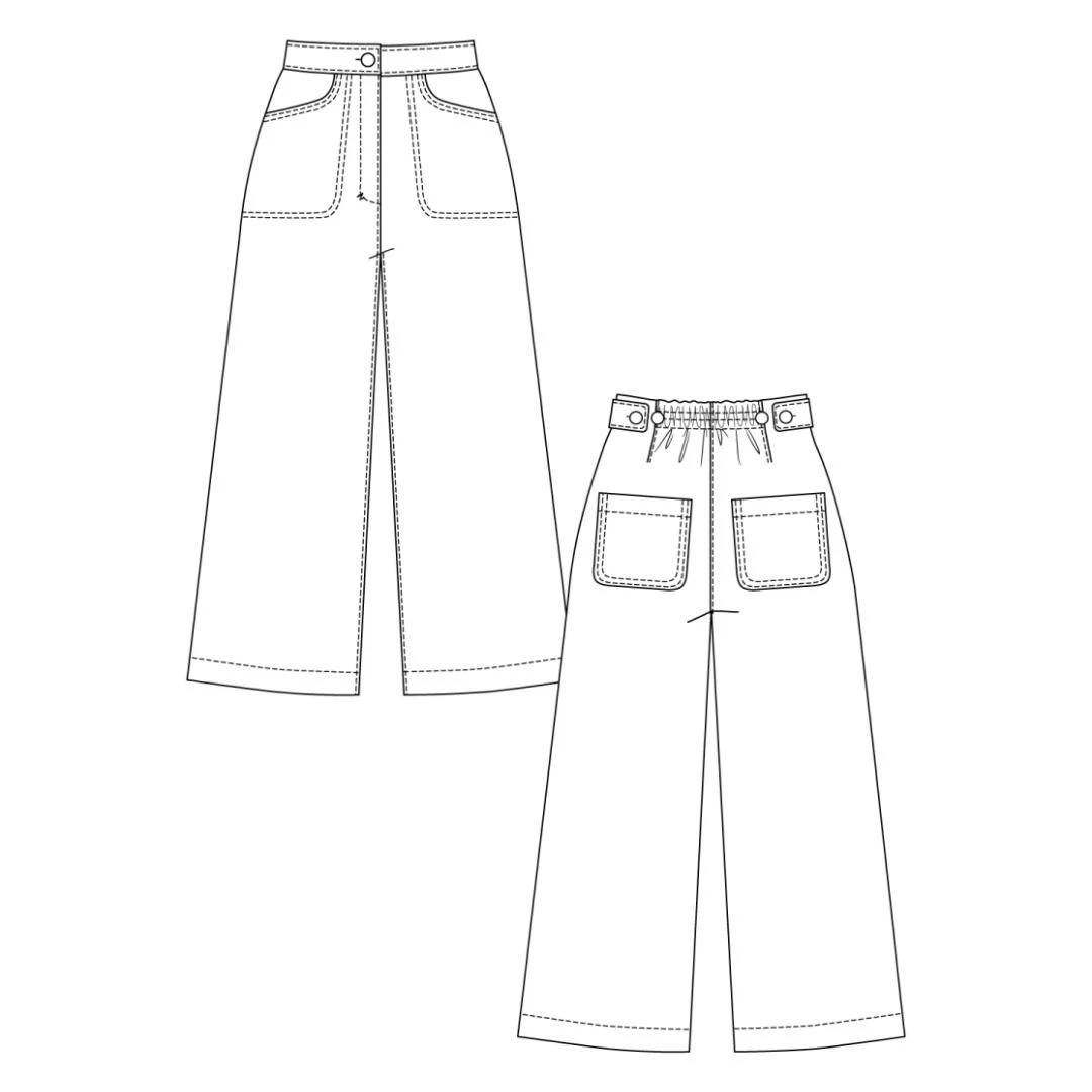 Named - Aina Trousers & Culottes Pattern (UK 4-28) 11 Named - Aina Trousers & Culottes Pattern (UK 4-28) - Image 9