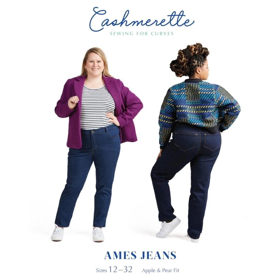 Cashmerette - Ames Jeans Sewing Pattern (Sizes 12-32) 3 Cashmerette - Ames Jeans Sewing Pattern (Sizes 12-32)