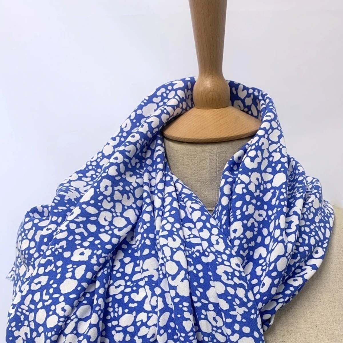 Artist's Dress - Blue Abstract 6 Artist's Dress - Blue Abstract - Image 4