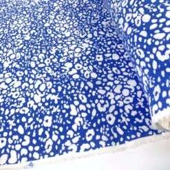 Artist's Dress - Blue Abstract 8 Artist's Dress - Blue Abstract -Croft Mill Store artist dress perfect go to summer dress fabric blue white abstract roll