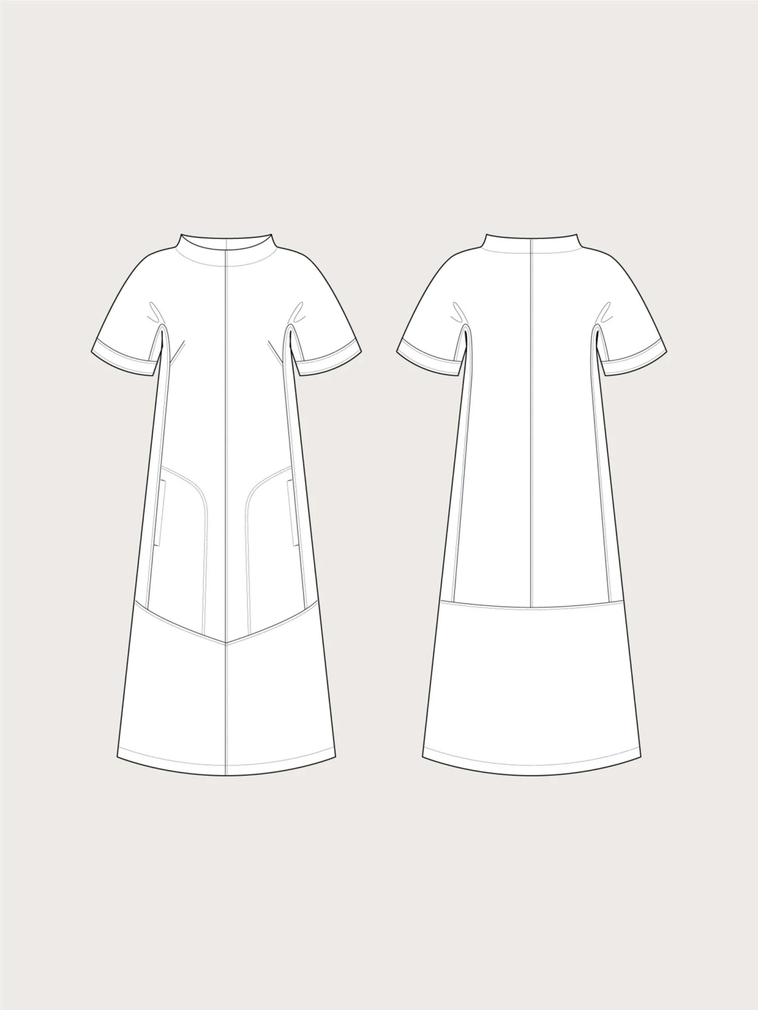 The Assembly Line - Cap Sleeve Dress Pattern (Sizes XS-2XL) 9 The Assembly Line - Cap Sleeve Dress Pattern (Sizes XS-2XL) - Image 7