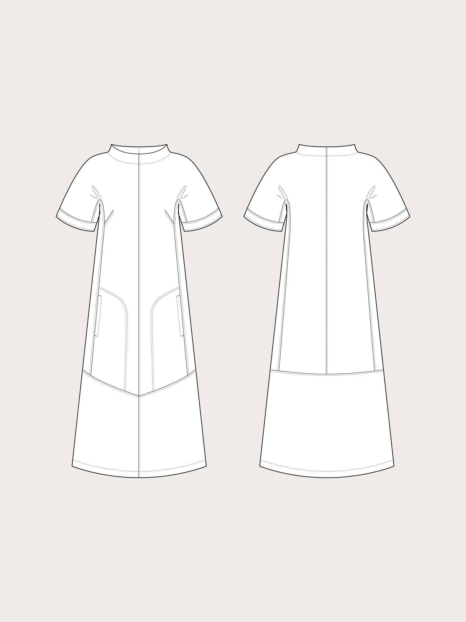The Assembly Line - Cap Sleeve Dress Pattern (Sizes XS-2XL) 8 The Assembly Line - Cap Sleeve Dress Pattern (Sizes XS-2XL) - Image 6
