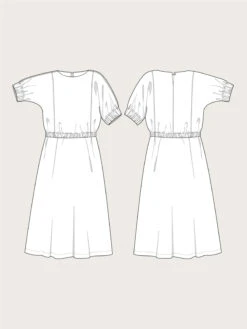 The Assembly Line - Cuff Dress Pattern (Sizes XS-3XL) 13 The Assembly Line - Cuff Dress Pattern (Sizes XS-3XL) -Croft Mill Store assembly line cuff dress sketch gallery