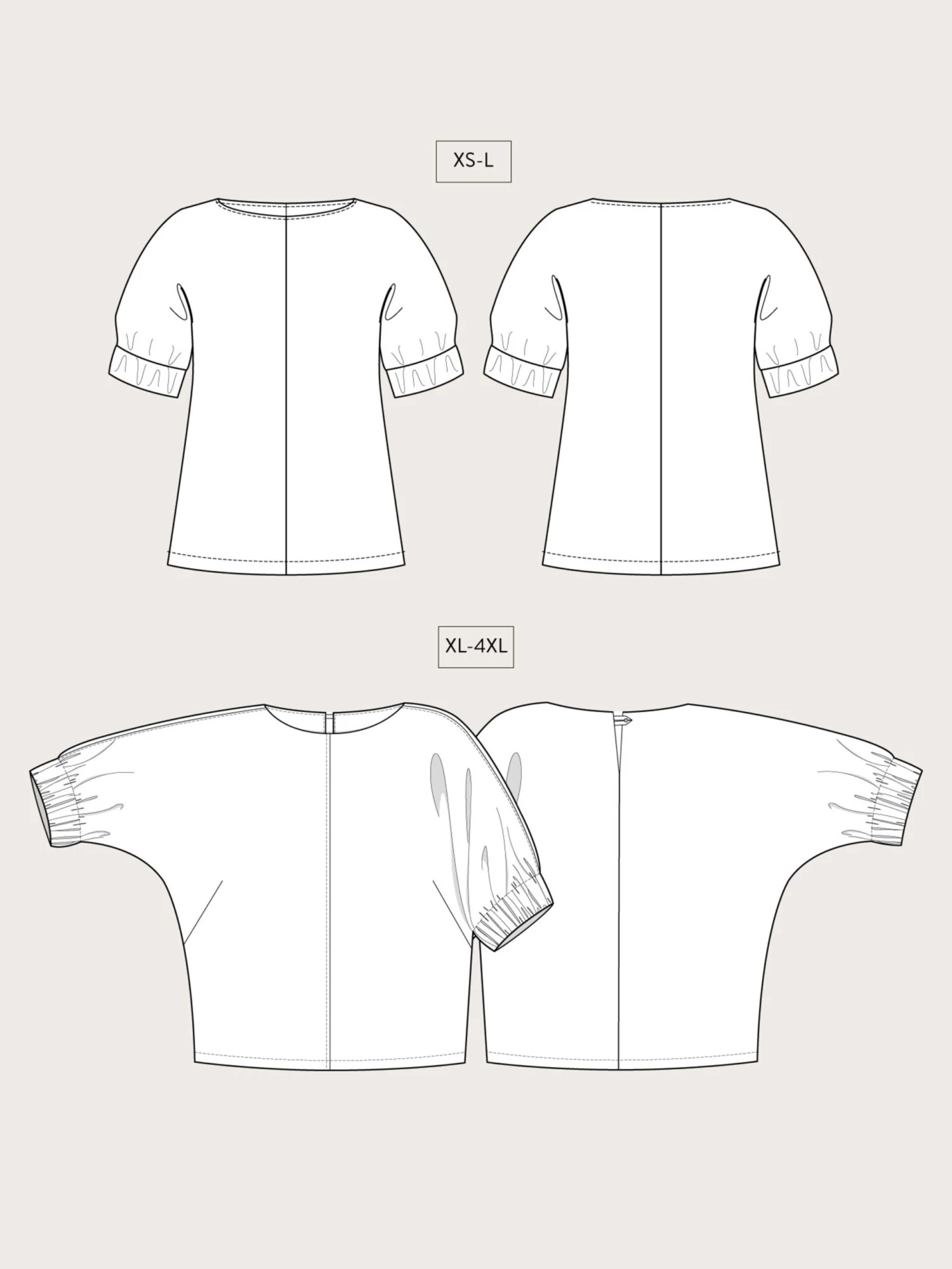 The Assembly Line - Cuff Top Pattern (Sizes XS-4XL) 18 The Assembly Line - Cuff Top Pattern (Sizes XS-4XL) - Image 16