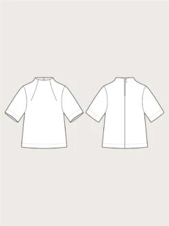 The Assembly Line - Funnel Neck Top Pattern (Sizes XS-3XL) 30 The Assembly Line - Funnel Neck Top Pattern (Sizes XS-3XL) -Croft Mill Store assembly line funnel neck top sketch gallery