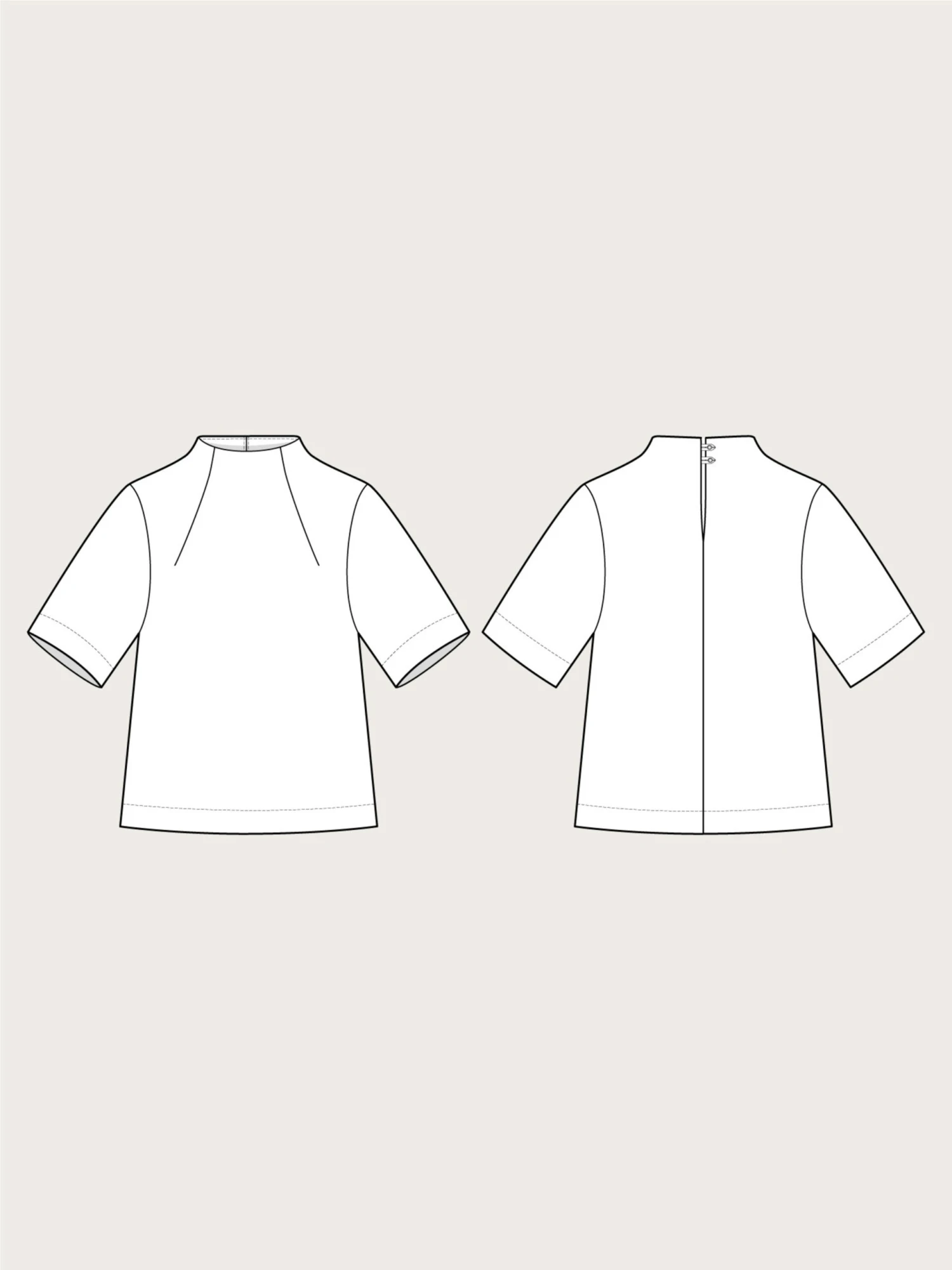 The Assembly Line - Funnel Neck Top Pattern (Sizes XS-3XL) 16 The Assembly Line - Funnel Neck Top Pattern (Sizes XS-3XL) - Image 15