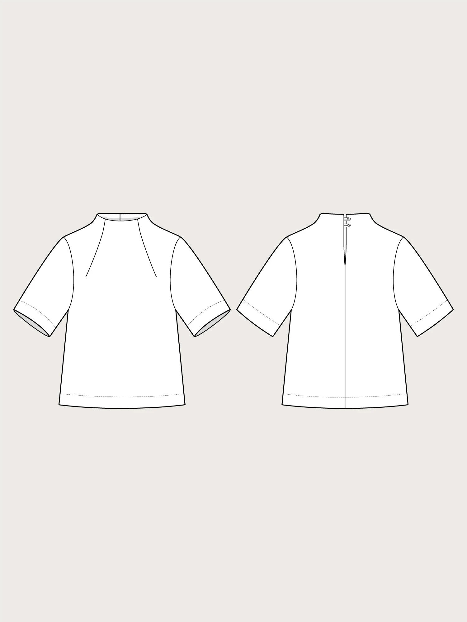 The Assembly Line - Funnel Neck Top Pattern (Sizes XS-3XL) 15 The Assembly Line - Funnel Neck Top Pattern (Sizes XS-3XL) - Image 14