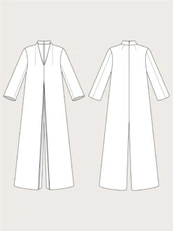 The Assembly Line - Maxi Jumpsuit Pattern (Sizes XS-3XL) -Croft Mill Store assembly line maxi jumpsuit sketch gallery
