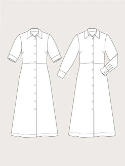 The Assembly Line - Shirt Dress Pattern (Sizes XS-3XL) 27 The Assembly Line - Shirt Dress Pattern (Sizes XS-3XL) -Croft Mill Store assembly line shirt dress sketch gallery