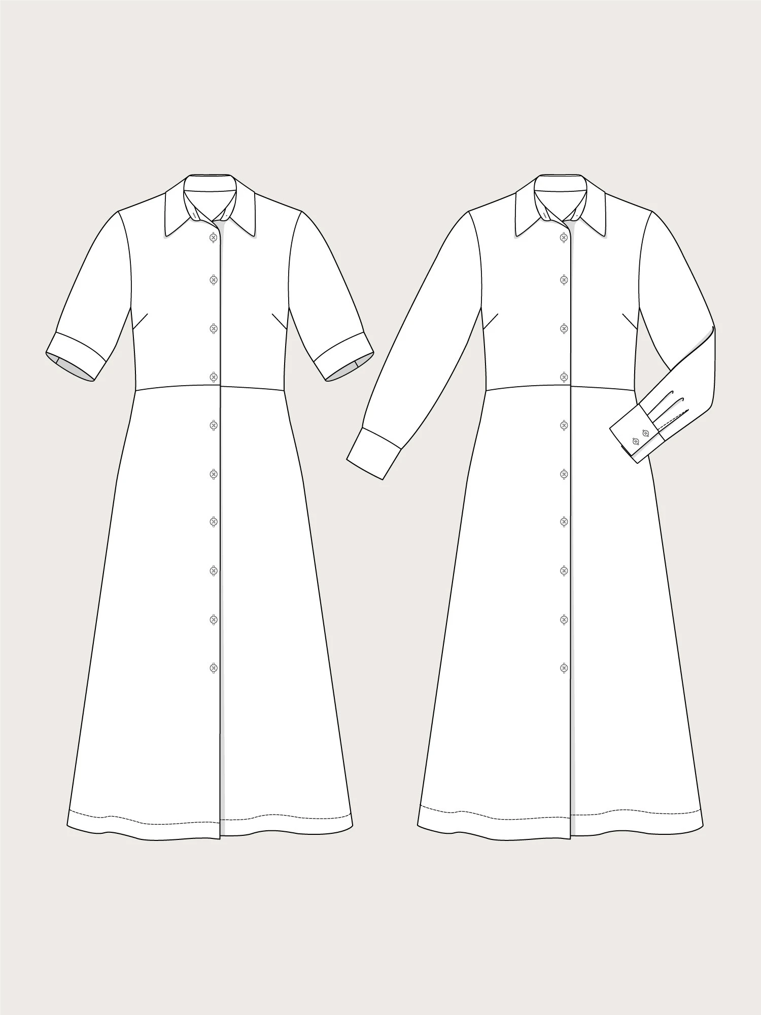 The Assembly Line - Shirt Dress Pattern (Sizes XS-3XL) 14 The Assembly Line - Shirt Dress Pattern (Sizes XS-3XL) - Image 12