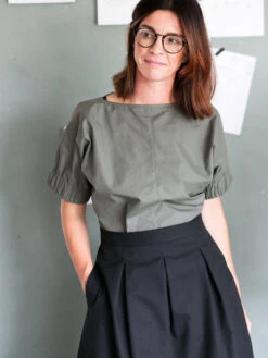 The Assembly Line - Three Pleat Skirt Pattern (Sizes XS-3XL) -Croft Mill Store assembly line three pleat skirt 2