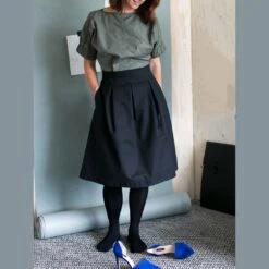 The Assembly Line - Three Pleat Skirt Pattern (Sizes XS-3XL)