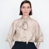 The Assembly Line - Tie Bow Blouse Pattern (Sizes XS-3XL) 2 The Assembly Line - Tie Bow Blouse Pattern (Sizes XS-3XL) -Croft Mill Store assembly line tie bow blouse cover