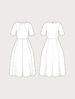 The Assembly Line - Tulip Dress Pattern (Sizes XS-3XL) 22 The Assembly Line - Tulip Dress Pattern (Sizes XS-3XL) -Croft Mill Store assembly line tulip dress sketch