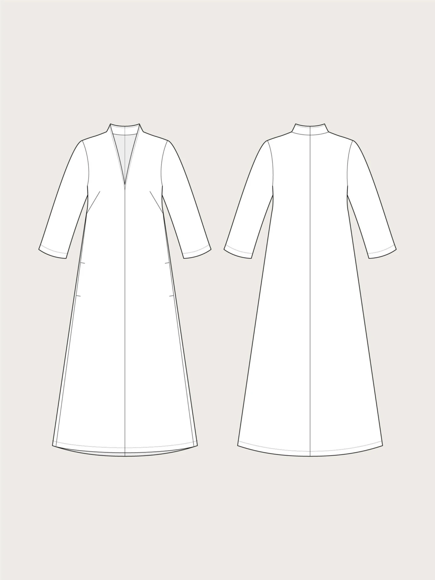 The Assembly Line - V-Neck Dress Pattern (Sizes XS-XXL) 17 The Assembly Line - V-Neck Dress Pattern (Sizes XS-XXL) - Image 15