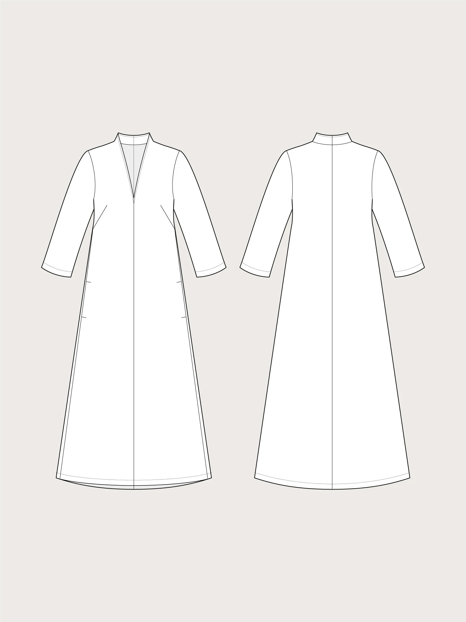 The Assembly Line - V-Neck Dress Pattern (Sizes XS-XXL) 16 The Assembly Line - V-Neck Dress Pattern (Sizes XS-XXL) - Image 14