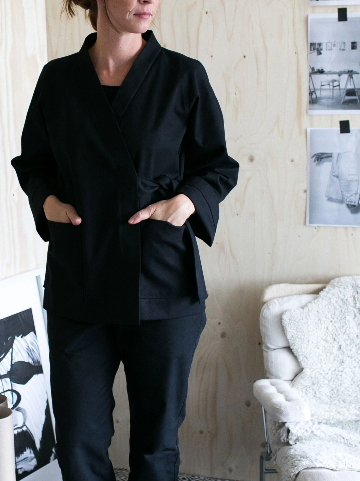 The Assembly Line - Wrap Jacket Pattern (Sizes XS-3XL) 7 The Assembly Line - Wrap Jacket Pattern (Sizes XS-3XL) - Image 5