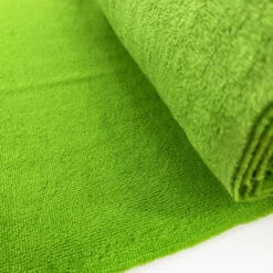 Panda Soft - Spring Green 8 Panda Soft - Spring Green -Croft Mill Store bamboo viscose cotton towelling fabric panda soft spring green roll