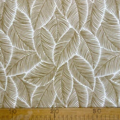 Cotton Poplin - Go Bananas - Pebble 8 Cotton Poplin - Go Bananas - Pebble -Croft Mill Store banana leaf print cotton poplin fabric go bananas pebble ruler