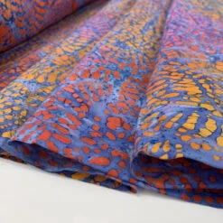 Batik - Pink D 13 Batik - Pink D -Croft Mill Store batik fabric abstract pink d side fold