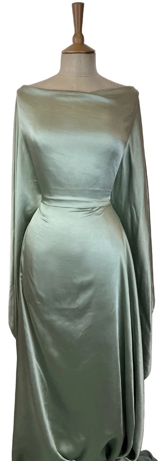 Bella Satin Stretch - Mint 7 Bella Satin Stretch - Mint - Image 5