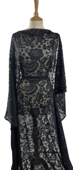 Bewitched 9 Bewitched -Croft Mill Store bewitched black lace sparkle dressmaking fabric mannequin