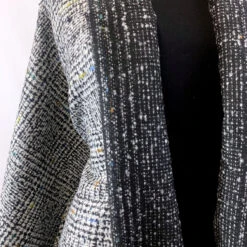 Big Tweed 17 Big Tweed -Croft Mill Store big tweed black white checked coating jacketing wool fabric drape fabric photo