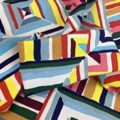 Blockhead 8 Blockhead -Croft Mill Store blockhead colourful block heavy cotton poplin suiting fabric cu