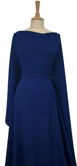 Triple Crepe - Deep Royal 9 Triple Crepe - Deep Royal -Croft Mill Store blue triple crepe polyester dress fabric deep royal dress