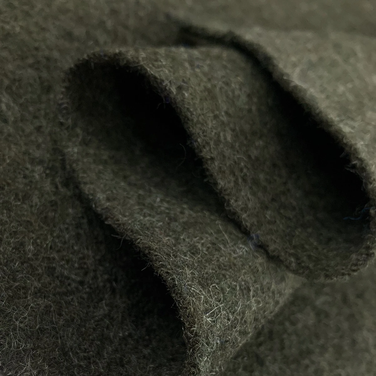 Pure Luxury - Boiled Wool - Military Green 3 Pure Luxury - Boiled Wool - Military Green