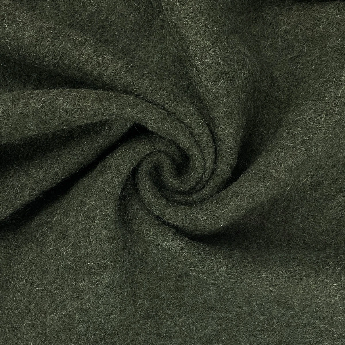 Pure Luxury - Boiled Wool - Military Green 4 Pure Luxury - Boiled Wool - Military Green - Image 2