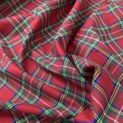 Brushed Tartan - Scotty 7 Brushed Tartan - Scotty -Croft Mill Store brushed tartan scotty brushed cotton tartan shirt material fold 1