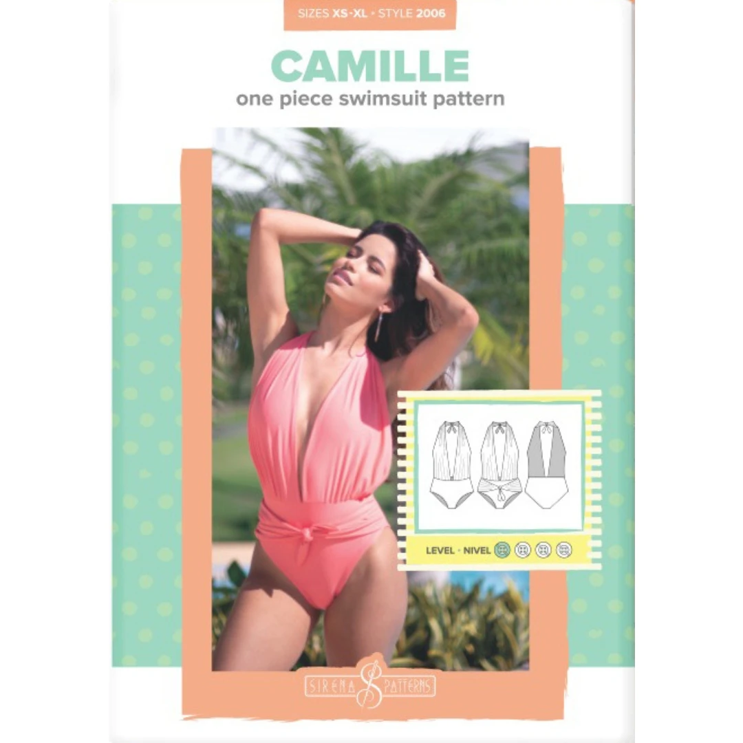 Sirena - Camille One Piece Swimsuit Pattern (UK 4-20) 3 Sirena - Camille One Piece Swimsuit Pattern (UK 4-20)