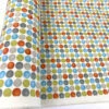 Canvas - To Wear Or Not To Wear? - Burned Orange 1 Canvas - To Wear Or Not To Wear? - Burned Orange -Croft Mill Store canvas to wear or not to wear burned orange multicolour spotty printed heavy cotton canvas craft fabric roll fabric photo