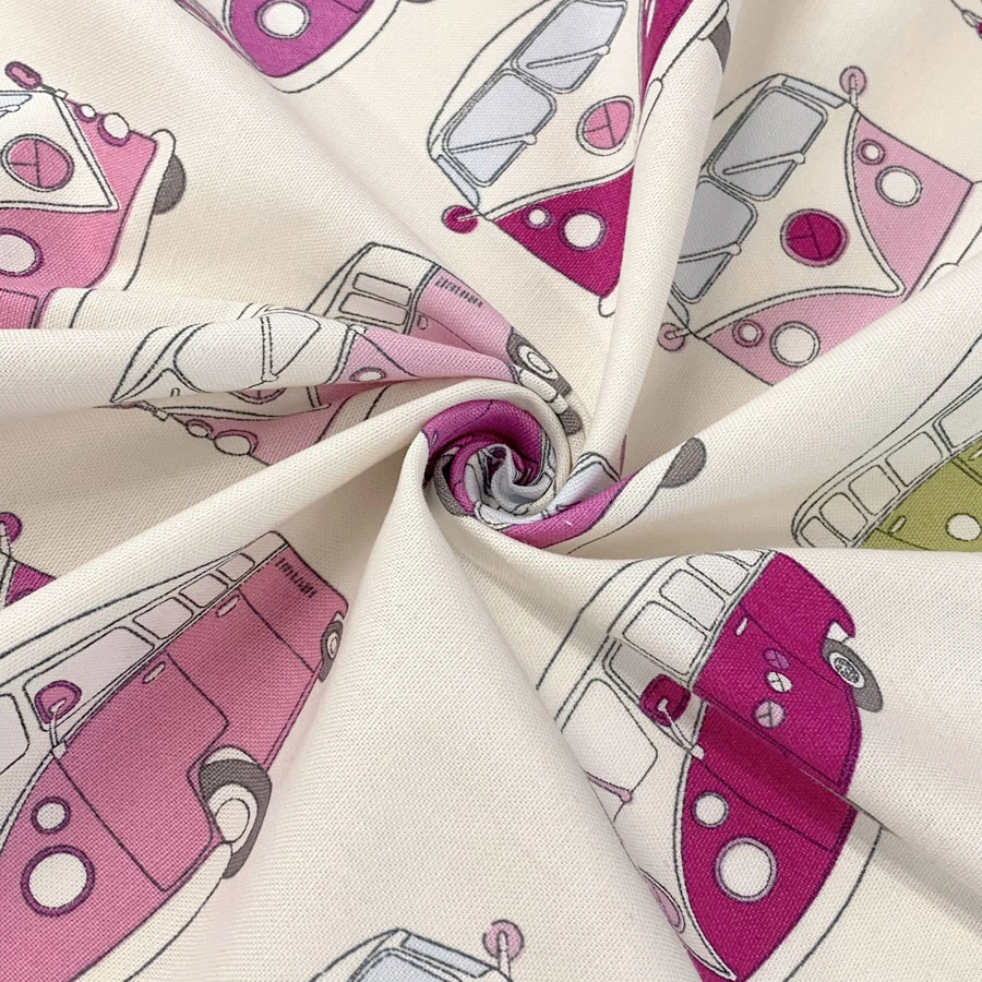 Canvas - VW Campervan - Pink 4 Canvas - VW Campervan - Pink - Image 2