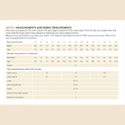 Wardrobe By Me - Men’s Cargo Shorts Pattern (Sizes 27-36) 15 Wardrobe By Me - Men’s Cargo Shorts Pattern (Sizes 27-36) -Croft Mill Store cargo shorts pattern wardrobe by me metric